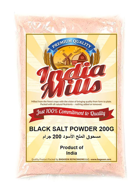 India Mills Black Salt Powder, 200g