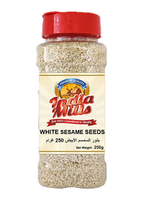 India Mills White Sesame Seeds Jar, 250g