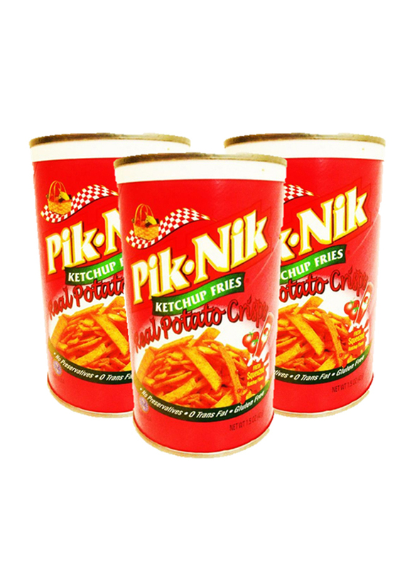 Pik-Nik Ketchup Shoestring Potatoes Crisp, 3 Cans x 42g