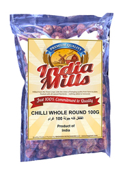 India Mills Chilli Whole Round, 100g
