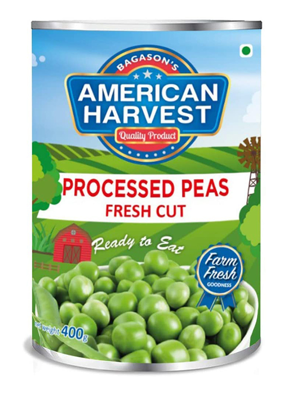 American Harvest Green Peas Easy Open Can, 400g