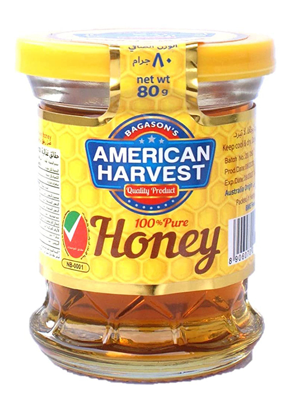 American Harvest Pure & Natural Honey Small Cup, 80g