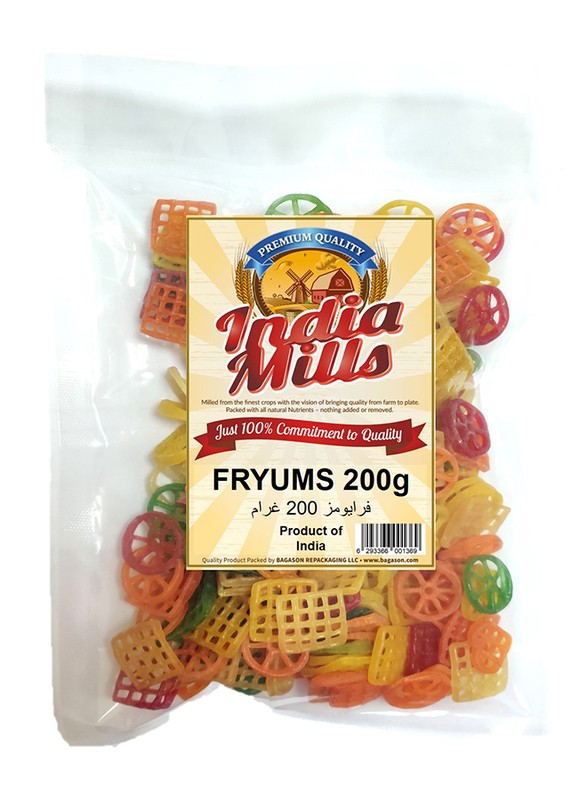 

India Mills Fryums Square, 200g