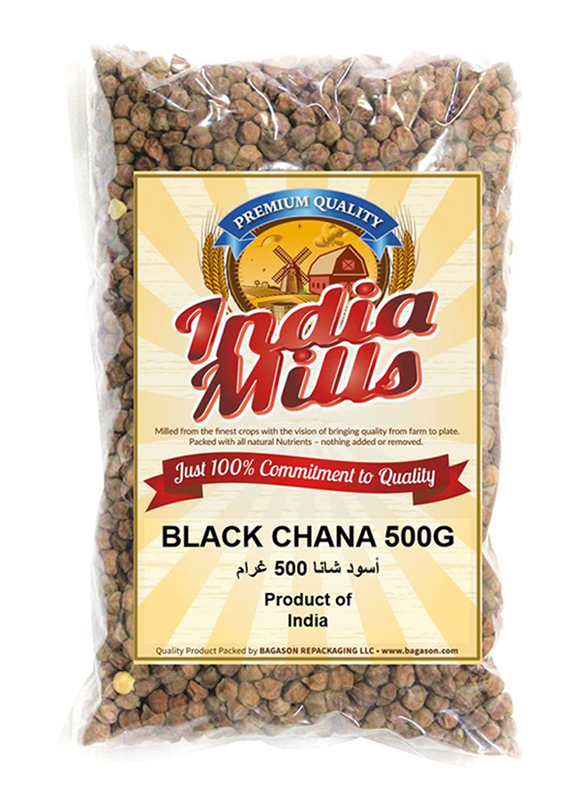 India Mills Black Chana, 500g