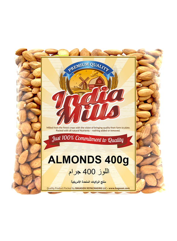 India Mills Almonds, 400g
