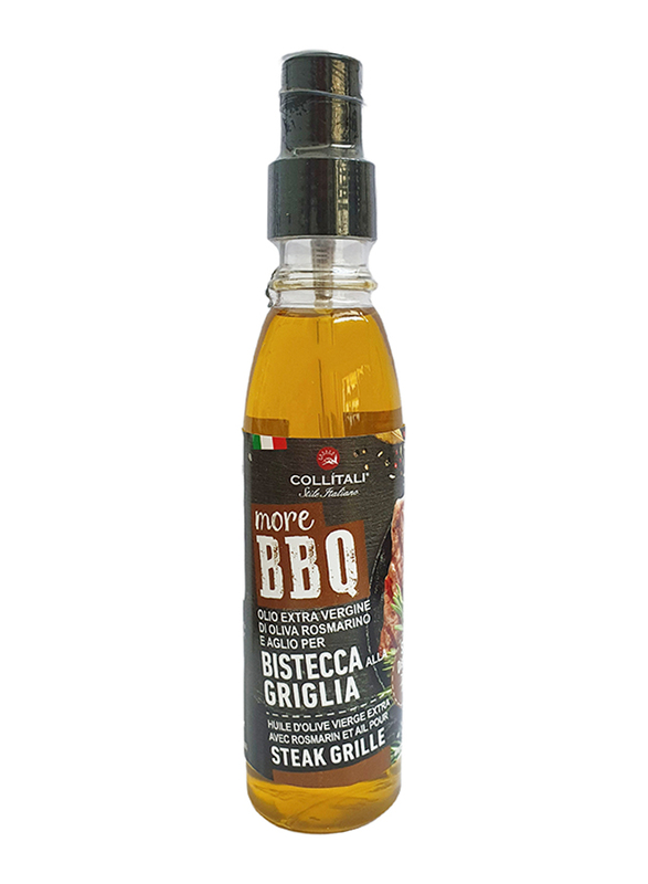 More BBQ Rosemary & Garlic Flavour Extra Virgin Olive Oil Spray for Grilled Steak, 150ml