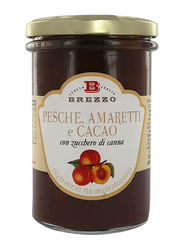 Brezzo Peach Macaroon and Cocoa Jam with Brown Sugar, 350g
