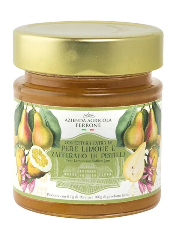 

Tenuta Ferrone Extra Pear, Lemon and Saffron Italian Gourmet Jam, 200g