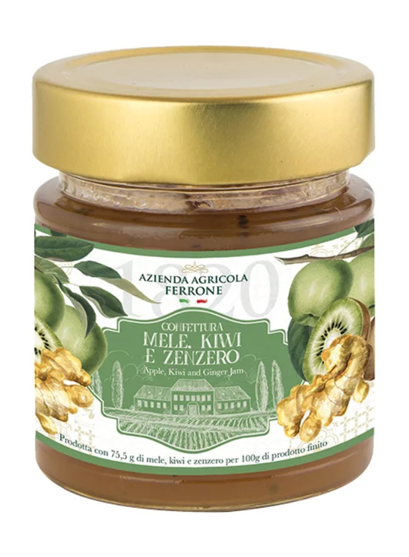 

Tenuta Ferrone Extra Kiwi, Apple and Ginger Italian Gourmet Jam, 200g