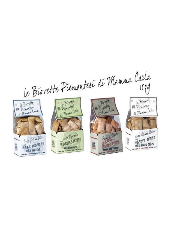 Casa Vecchio Mulino Biovette Piemontesi Italian Mini Flat Bread with Rosemary, 150g