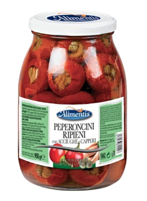 Alimentis Gluten Free Hot Peppers Filled with Anchovies and Carpers, 950g