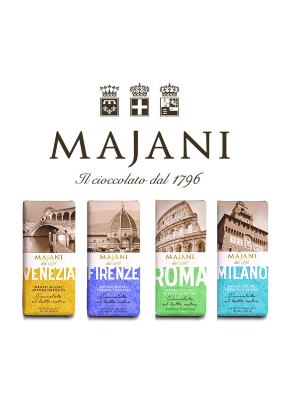 Majani 1796 Firenze Extra Milk Chocolate Bar, 100g