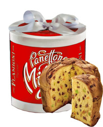 Flamigni Italian Tall Milano Panettone in Elegant Hatbox in Red or Green Color, 1 Kg