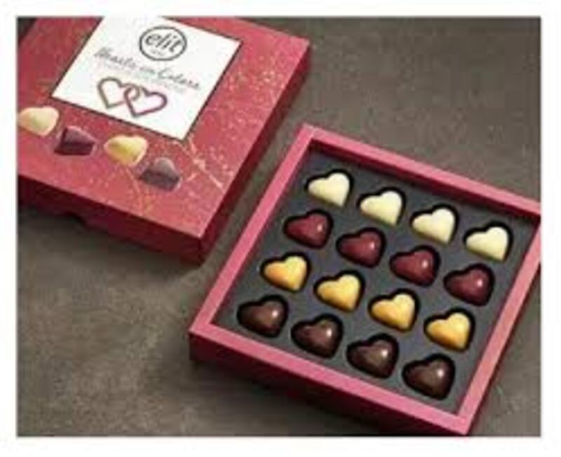 ELIT 1924 "Hearts in Colors" Chocolate Pralines, 160gm