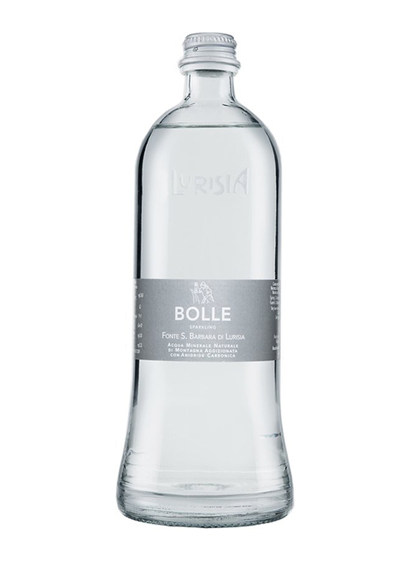 Lurisia Sparkling Natural Spring Fine Water, 12 Glass Bottles x 750ml