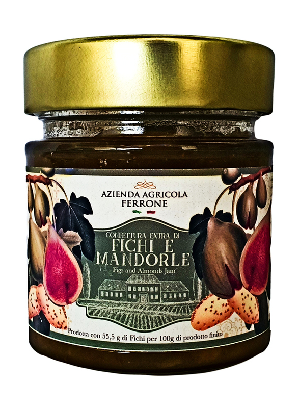 Tenuta Ferrone Extra Figs and Almonds Italian Gourmet Jam, 200g