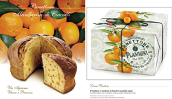 Flamigni Italian Gourmet Panettone with Ciaculli's Tangerine Fruit in Gift Box Hand Wrapped, 1 Kg