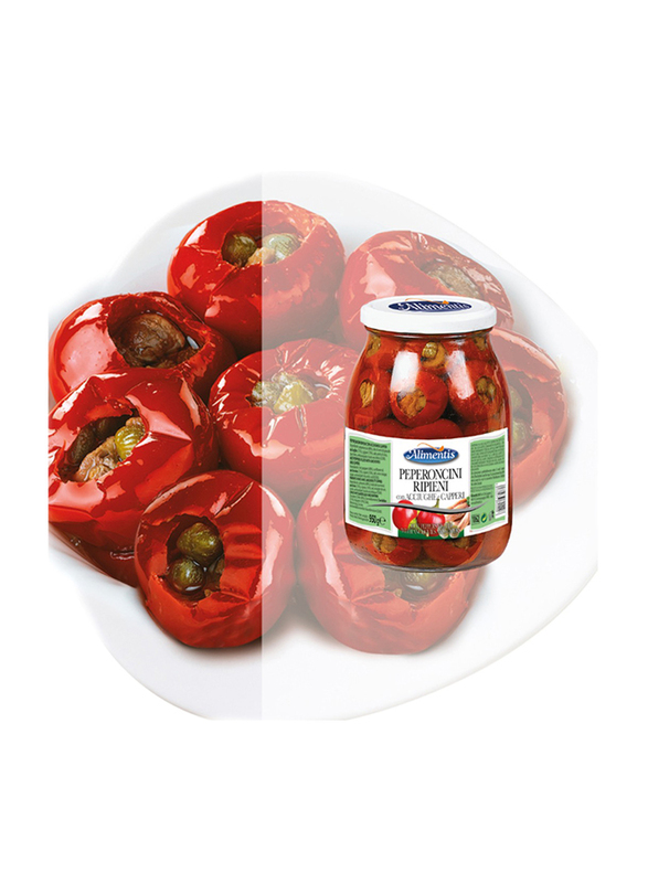 Alimentis Gluten Free Hot Peppers Filled with Anchovies and Carpers, 950g