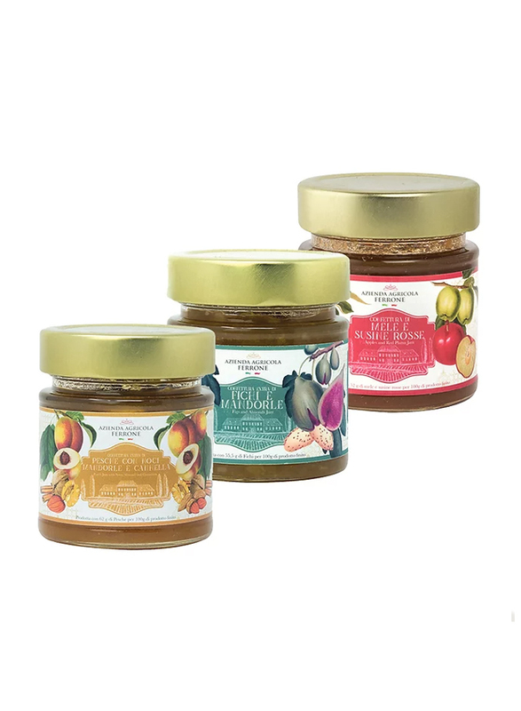 Tenuta Ferrone Extra Figs and Almonds Italian Gourmet Jam, 200g