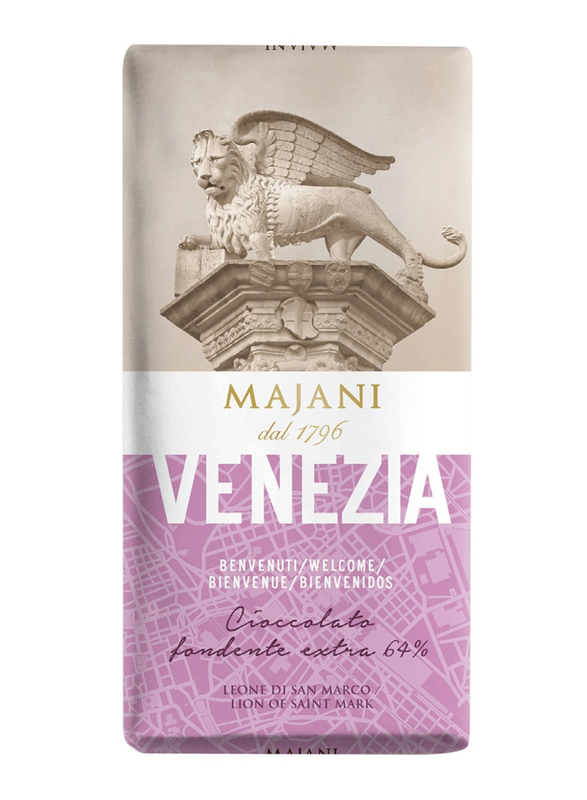 Majani 1796 Venezia Extra Dark Chocolate Bar, 100g