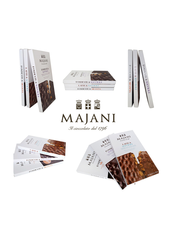 Majani 1796 Dark Chocolate Bar with Orange Peel, 250g