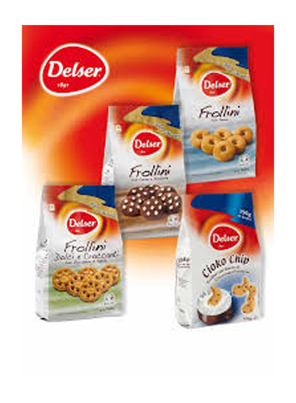 Delser 1891 Oasi Italian Biscuit Cookies Filled with Apple Jam and Pieces, 270g