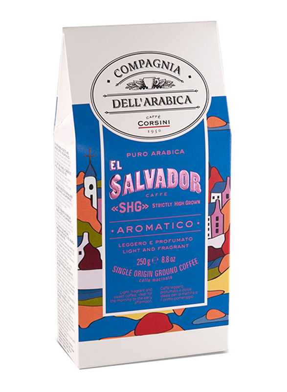 

Corsini El Salvador SHG Aromatic Light and Fragrant Pure Arabica Ground Coffee, 250g