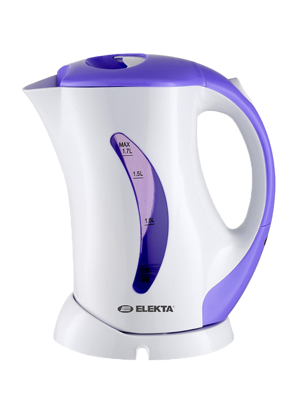 

Elekta 1.7L Cordless Kettle, 1850-2200W, EKT-2726MKII, White/Purple