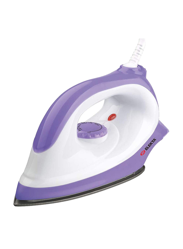 

Elekta Dry Iron with Non-Stick Soleplate, 1170W, EDI-1540-S, White/Purple