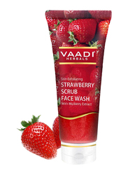 Vaadi Herbals Strawberry Scrub Face Wash, with Mulberry Extract, 60ml