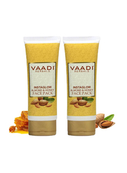 Vaadi Herbals Organic InstaGlow Face Cream, with Almond and Honey, 120gm, 2 Pieces