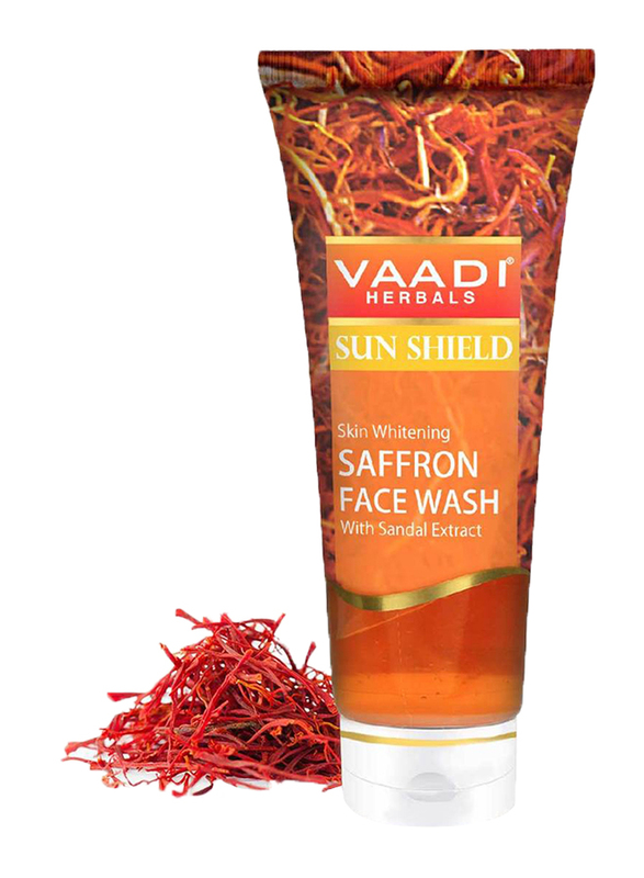 

Vaadi Herbals Skin Whitening Saffron Face Wash, with Sandal Extract, 60ml