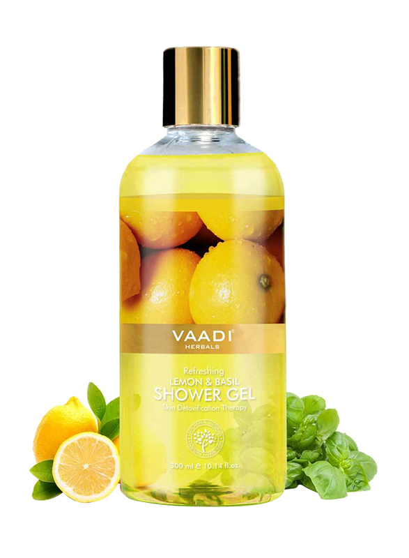 

Vaadi Herbals Refreshing Lemon and Basil Shower Gel, 300ml