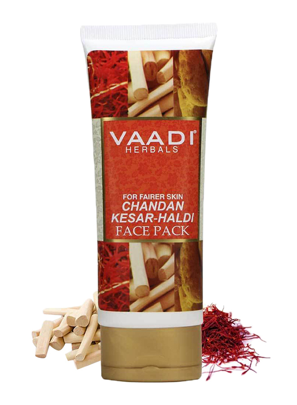 

Vaadi Herbals Chandan Kesar Haldi Face Pack, 120gm