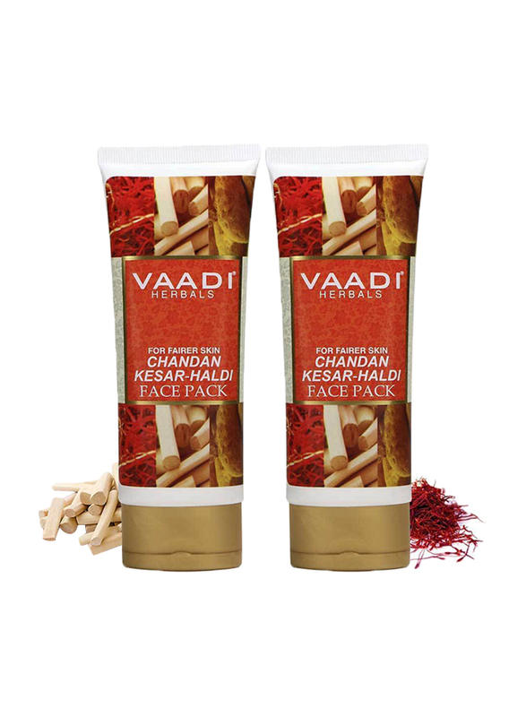 

Vaadi Herbals Organic Saffron Sandalwood Fairness Face Cream, 120gm, 2 Pieces