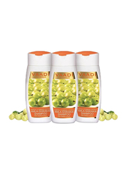 Vaadi Herbals Amla-Shikakai Organic Shampoo, with Reetha Extract for Hairfall & Damaged Hair, 110ml, 3 Pieces