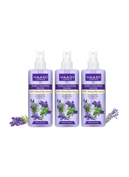 Vaadi Herbals Lavender Water 100% Natural and Pure Skin Toner, 250ml, 3 Pieces