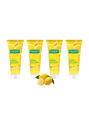 Vaadi Herbals Skin Hydrating Organic Lemon Face Wash, with Jojoba Beads, 60ml, 4 Pieces