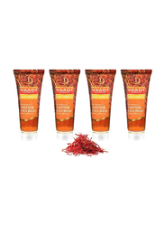 Vaadi Herbals Skin Whitening Organic Saffron Face Wash, with Sandalwood, 60ml, 4 Pieces
