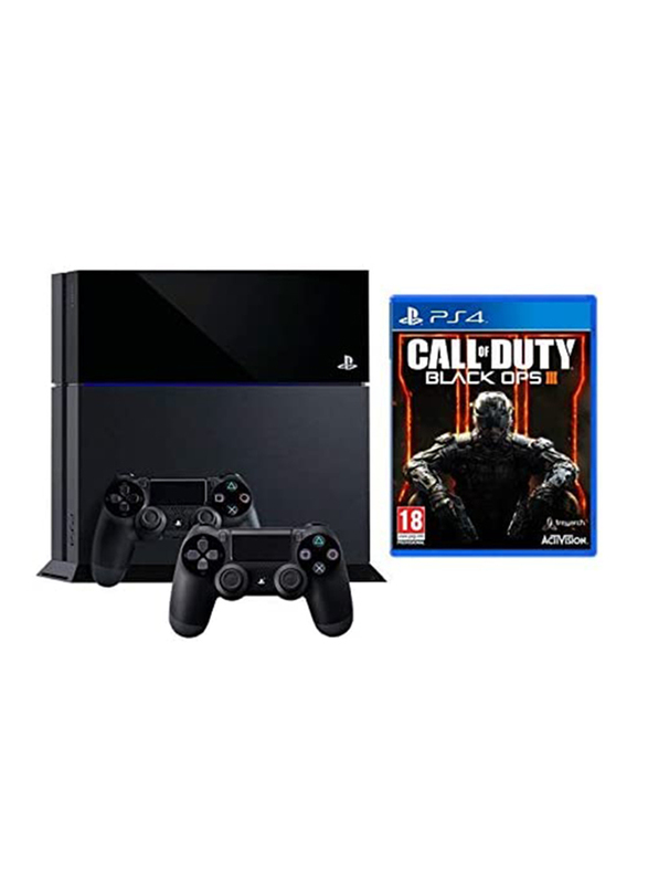 Sony Standard Edition Playstation 4 Console 500gb With 2 Wireless Controller And 1 Game Call Of Duty Black Ops Iii Black Dubaistore Com Dubai