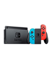Nintendo Switch Console, 32GB, with Left & Right Controllers, Neon Red/Blue/Grey