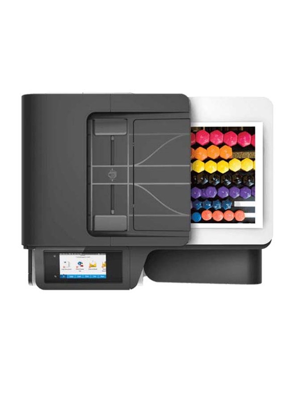 Hp Pagewide 477dw Wireless Multifunction Color All-in-One Printer, White/Grey