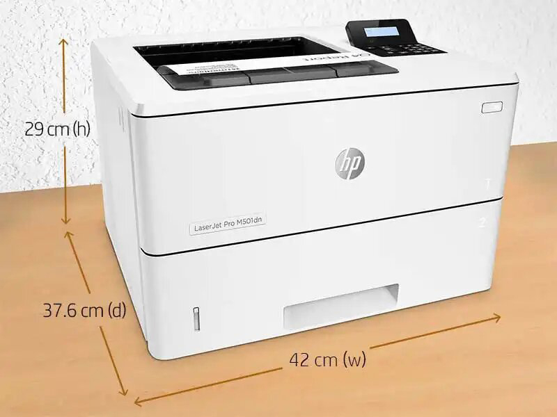 HP Laserjet Pro M501dn Laser Printer, White