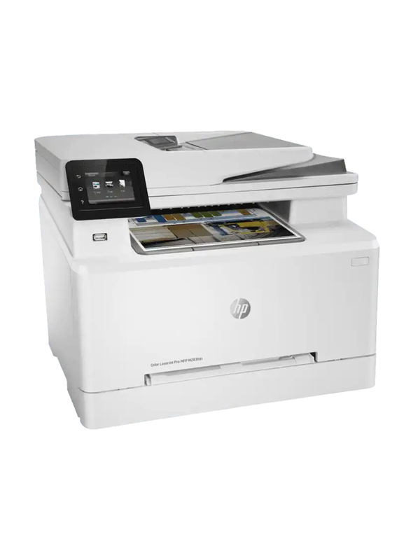 HP LaserJet Pro MFP M283FDN Color Laser All-in-One Printer, White