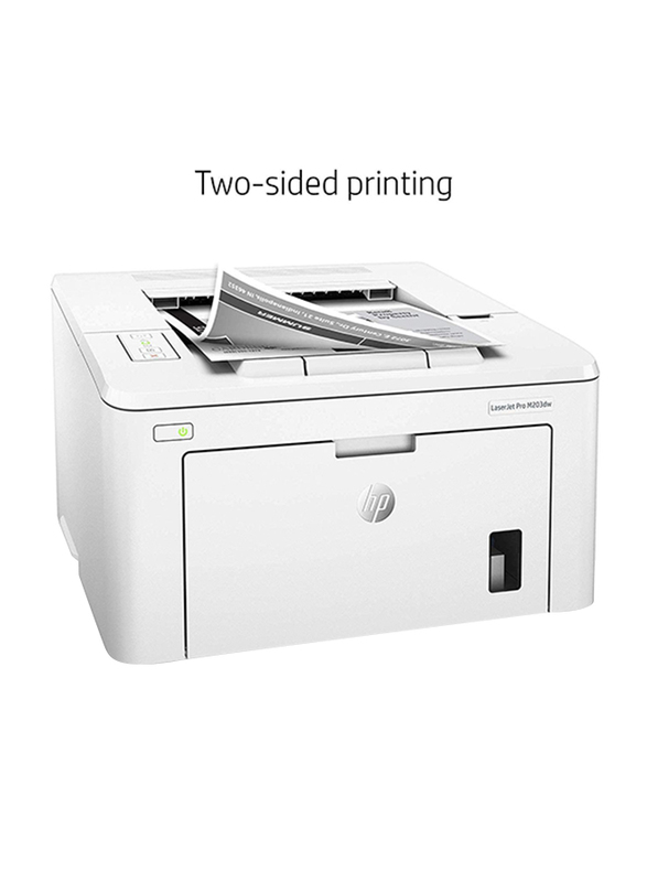 HP Laserjet Pro M203dw Laser Printer, White