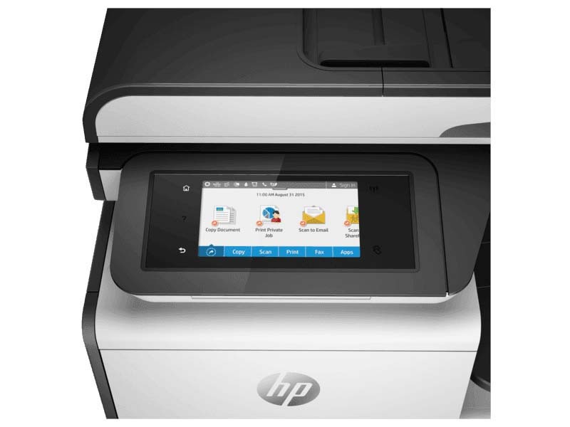 Hp Pagewide 477dw Wireless Multifunction Color All-in-One Printer, White/Grey
