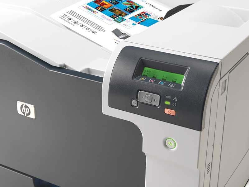 Hp Color Laser Jet Cp5225n A3 All-in-One Printer, White