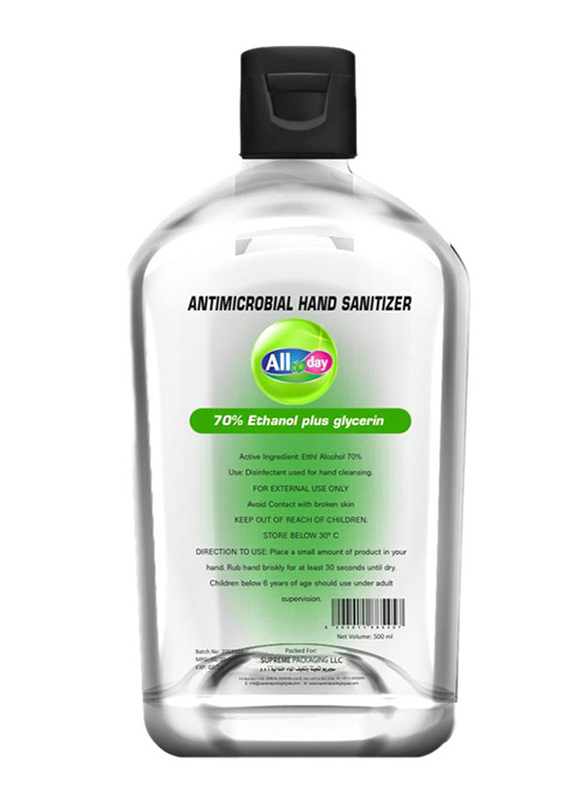 

All Day Antimicrobial Hand Sanitizer, 500ml