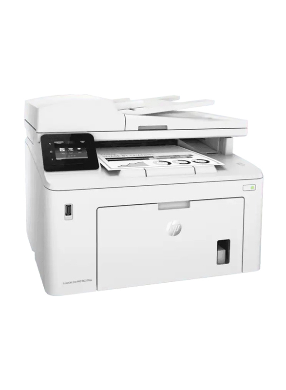 HP LaserJet Pro MFP M227FDW Mono Black and White Laser Multifunction Printer, White