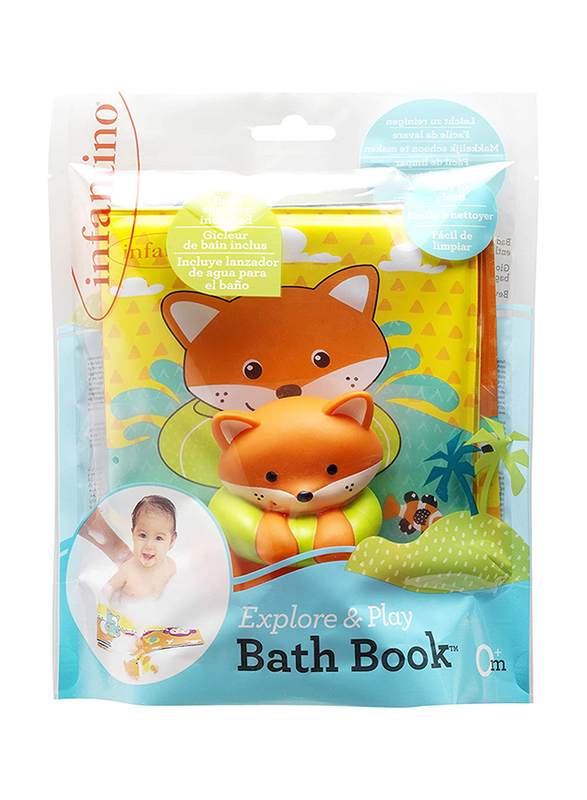 Infantino Bath Toys Book, Multicolor